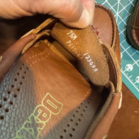 Dexter Mens Navigator II Boat Shoes 7.5M Tan Waxy Leather Casual Deck Loafers main image 7